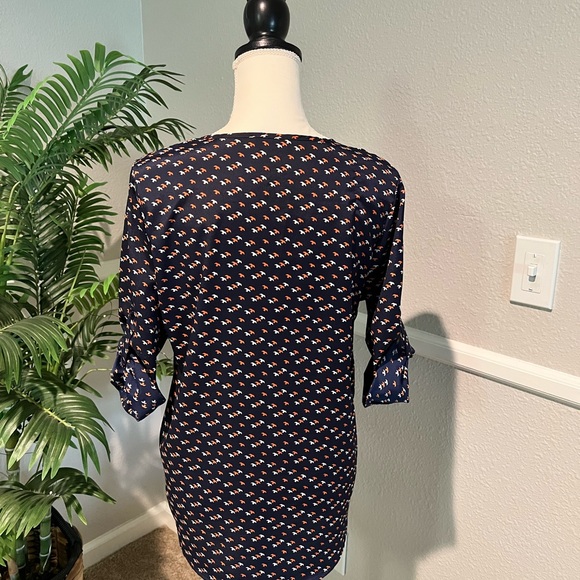 Market and Spruce Bird Print Blouse - Picture 3 of 4